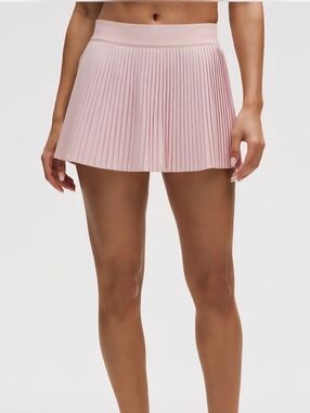 Never Not Hustling Soft Pink Quick Dry Pleated Tennis Skort
